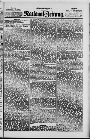 Nationalzeitung vom 26.03.1887