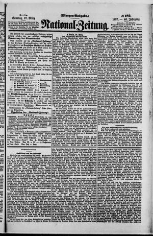 Nationalzeitung vom 27.03.1887