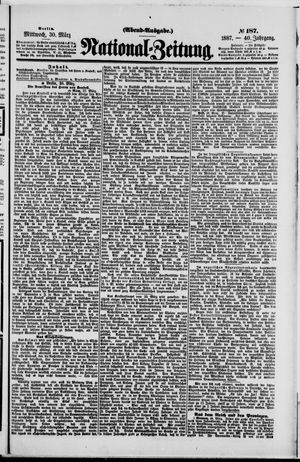 Nationalzeitung vom 30.03.1887