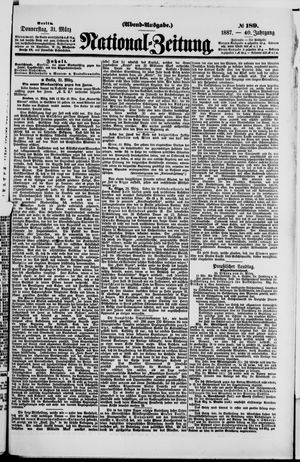 Nationalzeitung vom 31.03.1887