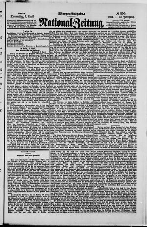 Nationalzeitung vom 07.04.1887