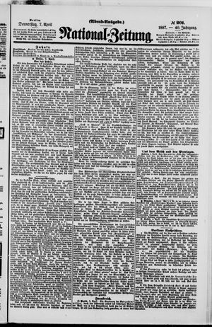 Nationalzeitung vom 07.04.1887
