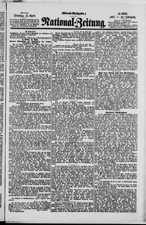 Nationalzeitung vom 12.04.1887