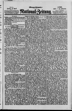 Nationalzeitung vom 15.04.1887
