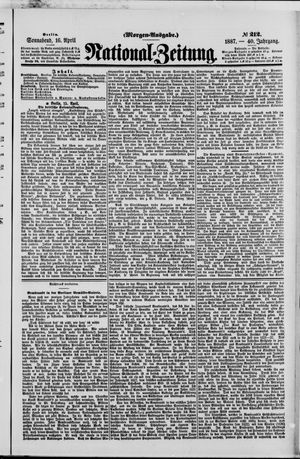 Nationalzeitung vom 16.04.1887