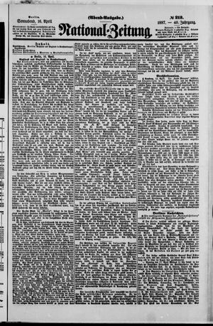 Nationalzeitung vom 16.04.1887