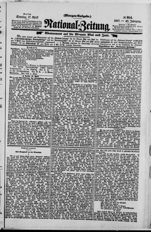 Nationalzeitung on Apr 17, 1887
