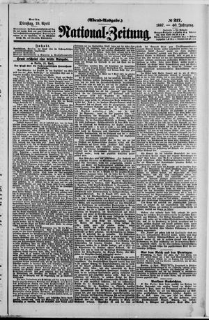 Nationalzeitung on Apr 19, 1887