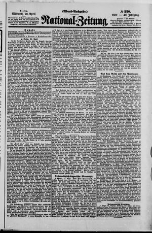 Nationalzeitung on Apr 20, 1887