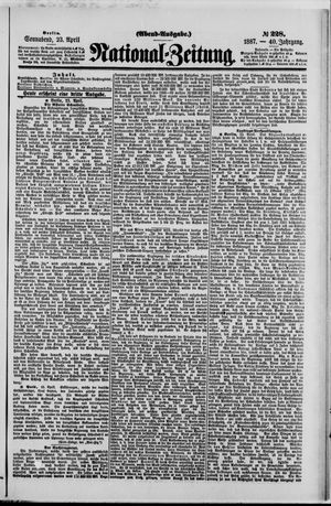 Nationalzeitung vom 23.04.1887
