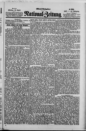 Nationalzeitung on Apr 25, 1887