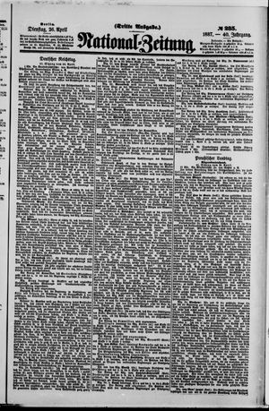 Nationalzeitung on Apr 26, 1887