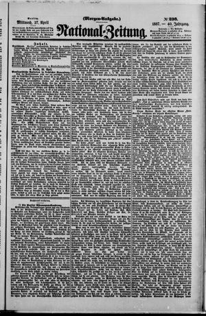 Nationalzeitung on Apr 27, 1887