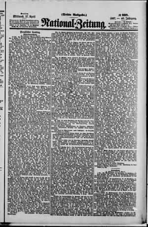 Nationalzeitung vom 27.04.1887