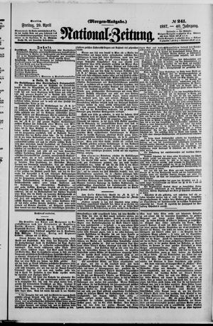 Nationalzeitung vom 29.04.1887