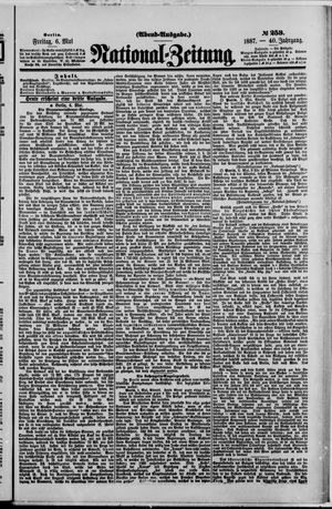 Nationalzeitung vom 06.05.1887