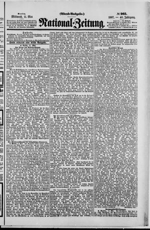 Nationalzeitung vom 11.05.1887