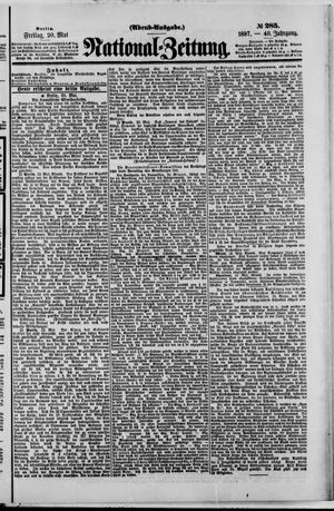 Nationalzeitung vom 20.05.1887