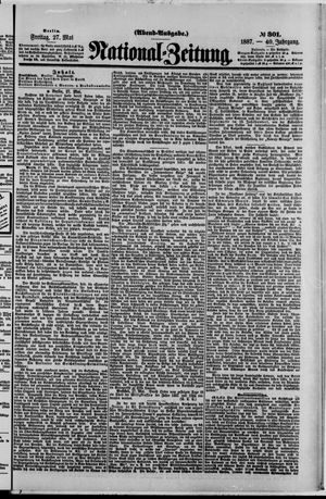 Nationalzeitung on May 27, 1887