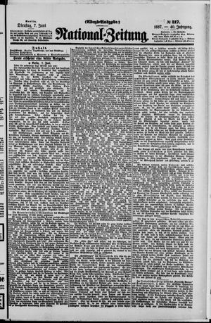 Nationalzeitung vom 07.06.1887