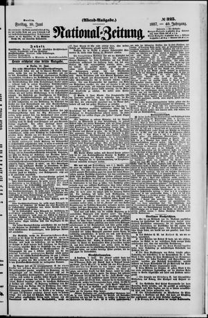 Nationalzeitung vom 10.06.1887