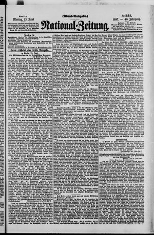 Nationalzeitung vom 13.06.1887