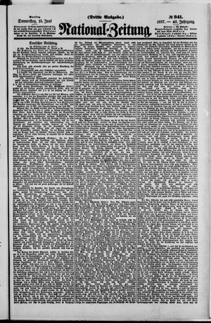 Nationalzeitung vom 16.06.1887