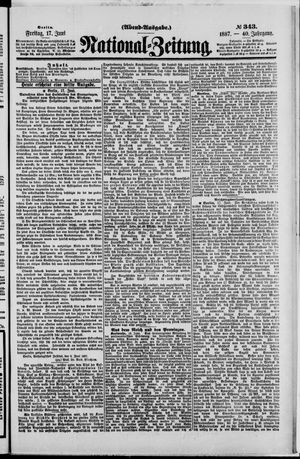 Nationalzeitung vom 17.06.1887