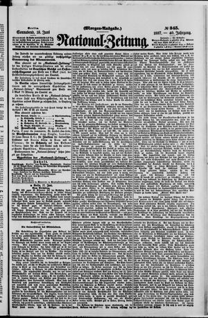 Nationalzeitung on Jun 18, 1887