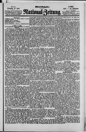 Nationalzeitung vom 21.06.1887