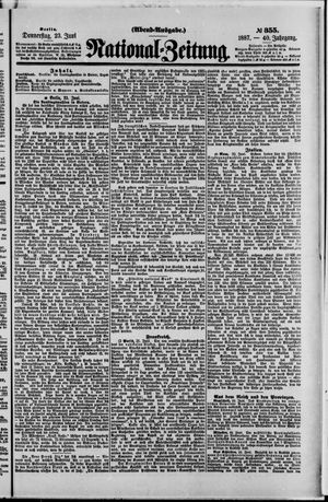 Nationalzeitung vom 23.06.1887