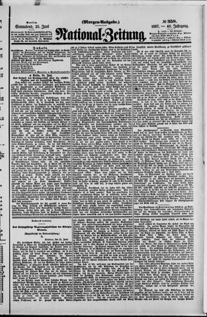Nationalzeitung vom 25.06.1887