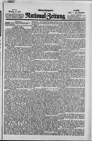 Nationalzeitung vom 11.07.1887