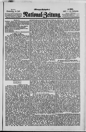 Nationalzeitung vom 14.07.1887