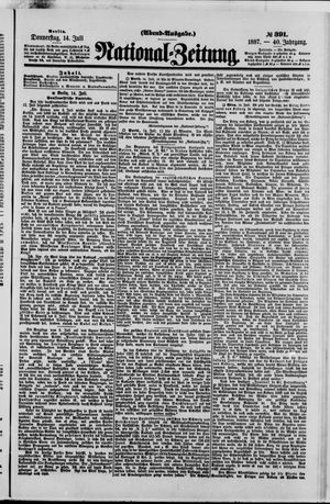 Nationalzeitung on Jul 14, 1887
