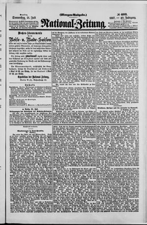 Nationalzeitung vom 21.07.1887