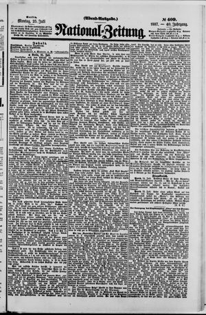 Nationalzeitung on Jul 25, 1887