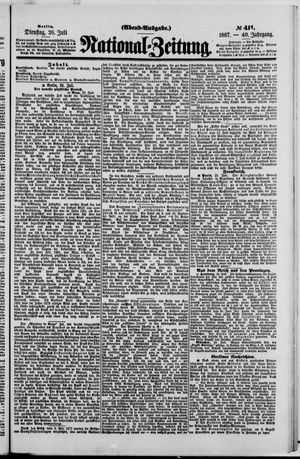 Nationalzeitung vom 26.07.1887