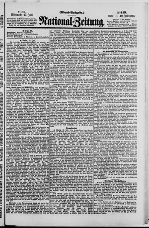 Nationalzeitung vom 27.07.1887