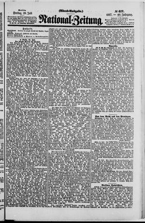 Nationalzeitung vom 29.07.1887
