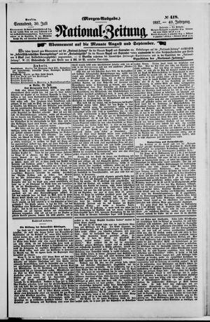 Nationalzeitung on Jul 30, 1887