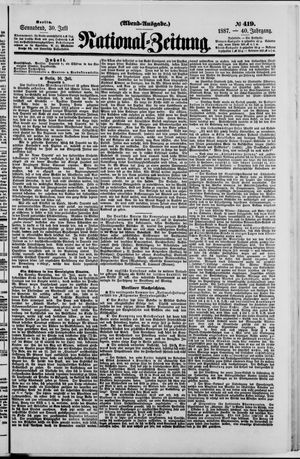 Nationalzeitung vom 30.07.1887