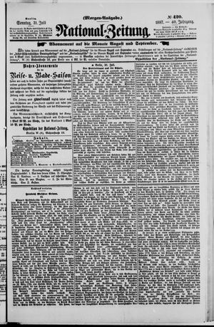 Nationalzeitung vom 31.07.1887