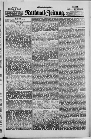 Nationalzeitung on Aug 2, 1887