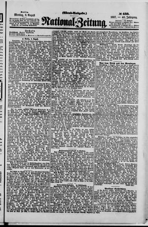 Nationalzeitung vom 08.08.1887