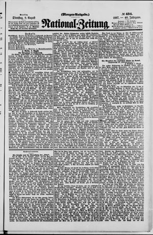 Nationalzeitung vom 09.08.1887