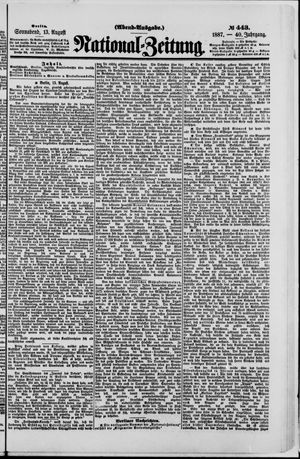 National-Zeitung vom 13.08.1887