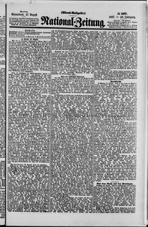 National-Zeitung vom 27.08.1887