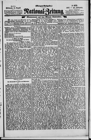 National-Zeitung vom 31.08.1887