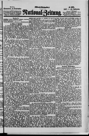 National-Zeitung vom 10.09.1887